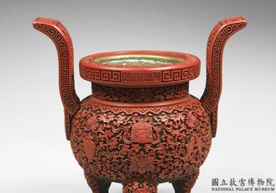 图片[2]-Censer with decor of lotus scrolls and the Eight Treasures, Carved red lacquerware,Qianlong reign (1736-1795), Qing dynasty-China Archive